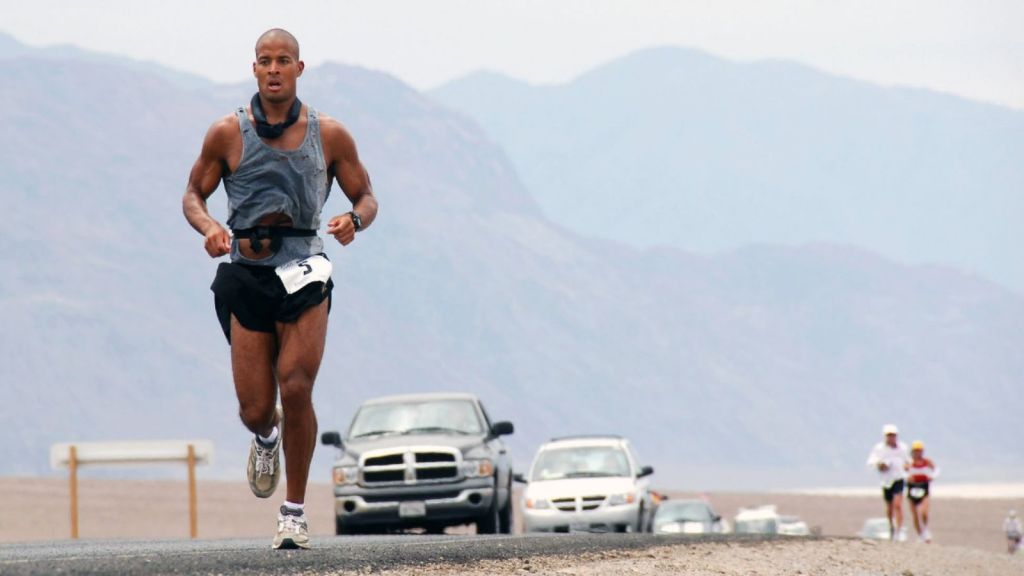 David Goggins running an ultra marathon